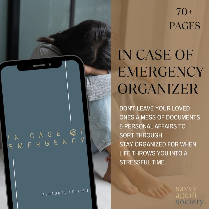 Emergency Planner, End of Life Organizer, Legacy Information (PDF Download) image 1