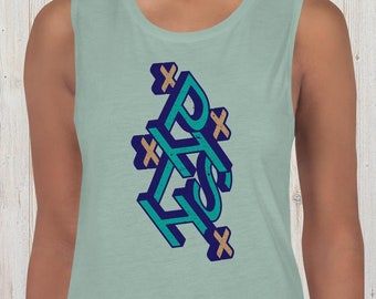 Phish Geometric Logo Ladies’ Muscle Tank, Phish Tank Top, Phish Women's, Phish tshirt, Phish t shirts, Phish shirts, Phish Designs