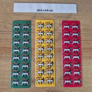 Lion of Judah Laminated Bookmark – Rasta Bookmark, Jah Rastafari, Reggae Gift, Rastafarian Gift, Book Lover Gift, Jamaica.
