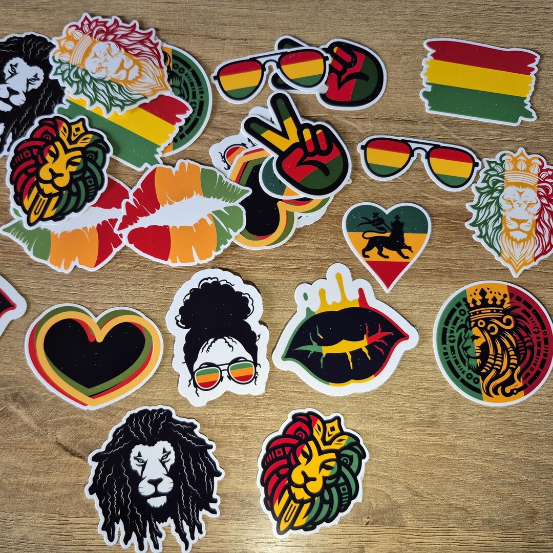 Rasta Sticker Sheet - Etsy