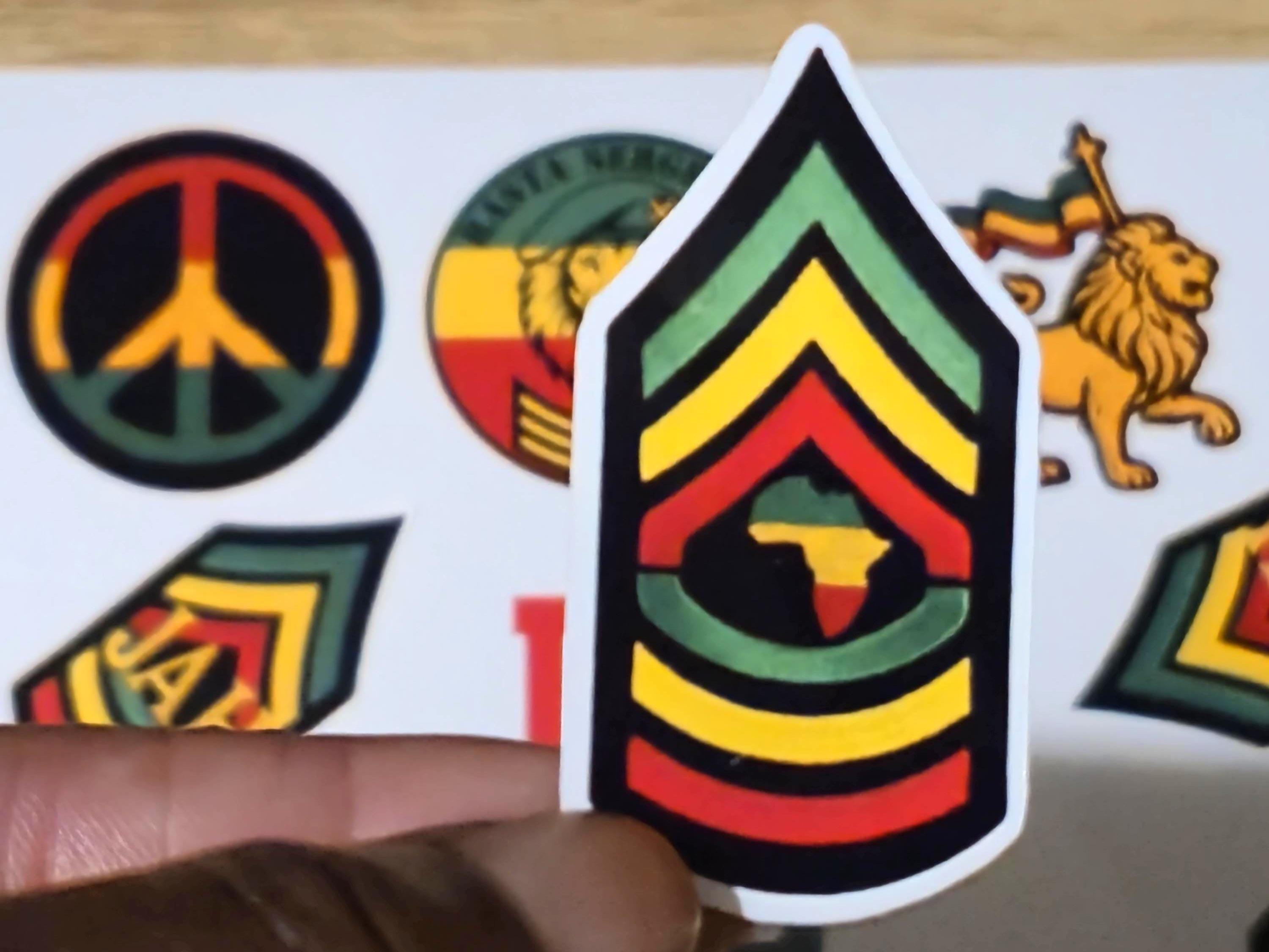 Rasta Stickers – Lion of Judah, Peace, Africa Love, Reggae Planner ...
