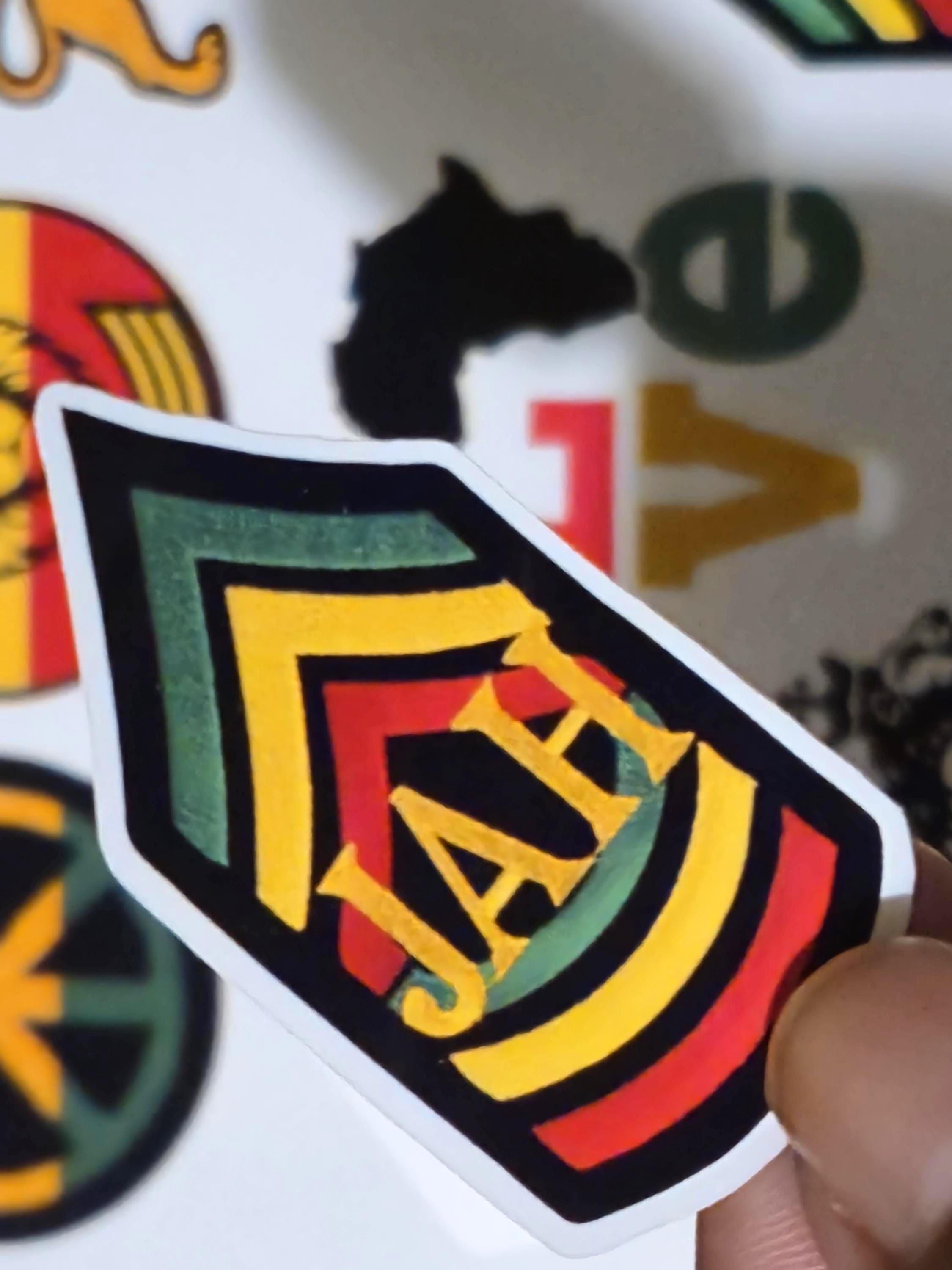 Word Rasta Sticker Rasta Stickers – Lion of Judah, Peace, Africa Love, Reggae Planner ...