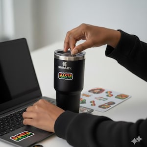 Reggae Rasta Sticker Pack | Jamaican Inspired Stickers | Music & Rastafarian Culture Sticker Sheet