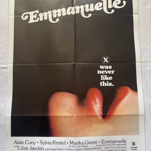 Cartel original de la película Emmanuelle.