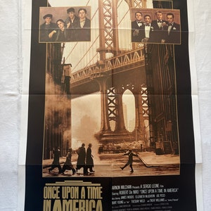 Póster original de la película Érase una vez en América.