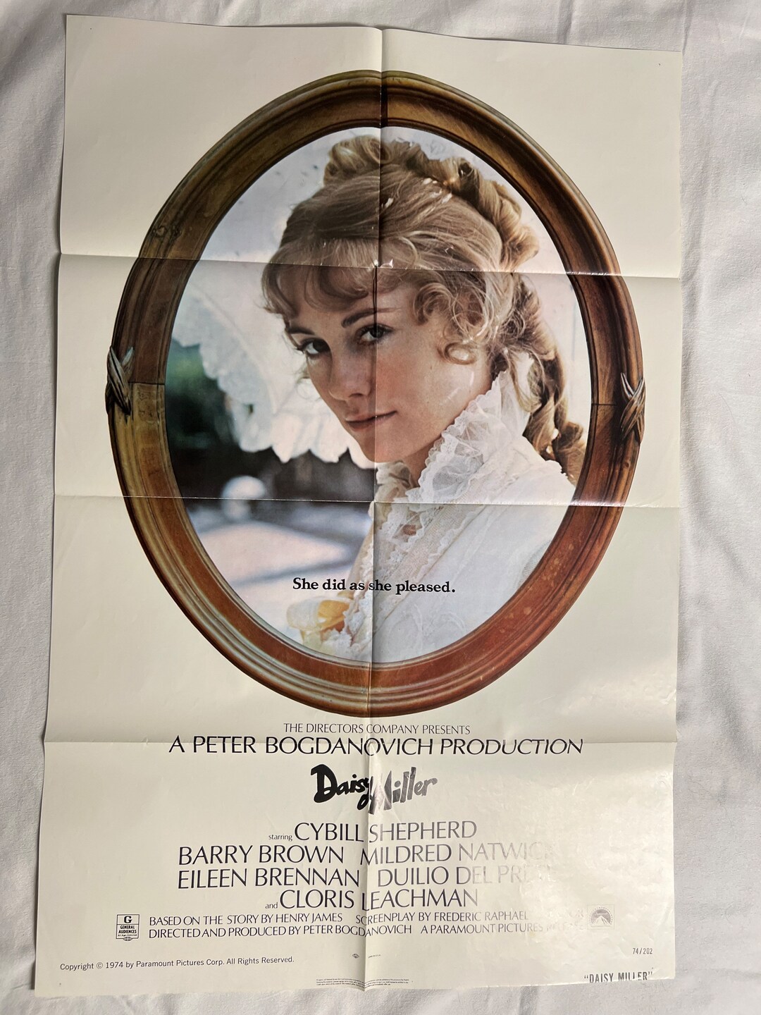 Original Daisy Miller Movie Poster 1974 Etsy