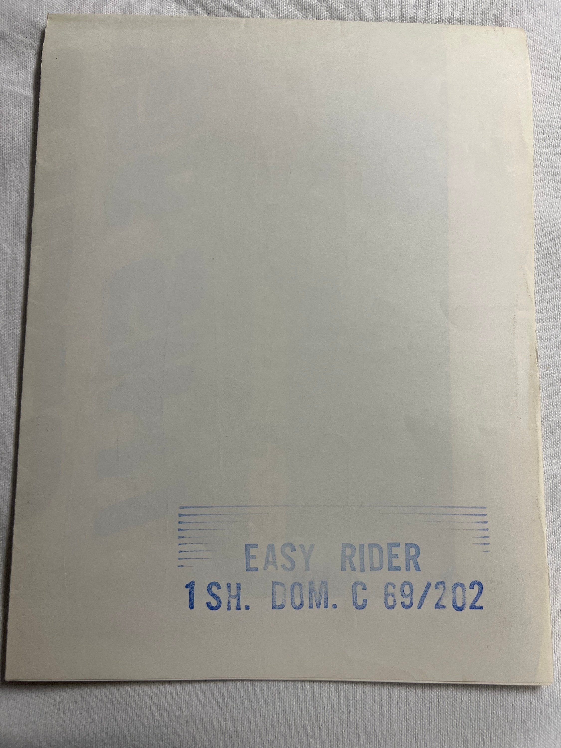 Original 1969 Easy Rider Movie Poster Etsy