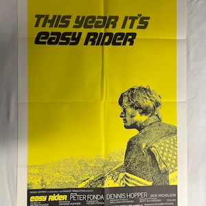 Póster original de la película Easy Rider de 1969