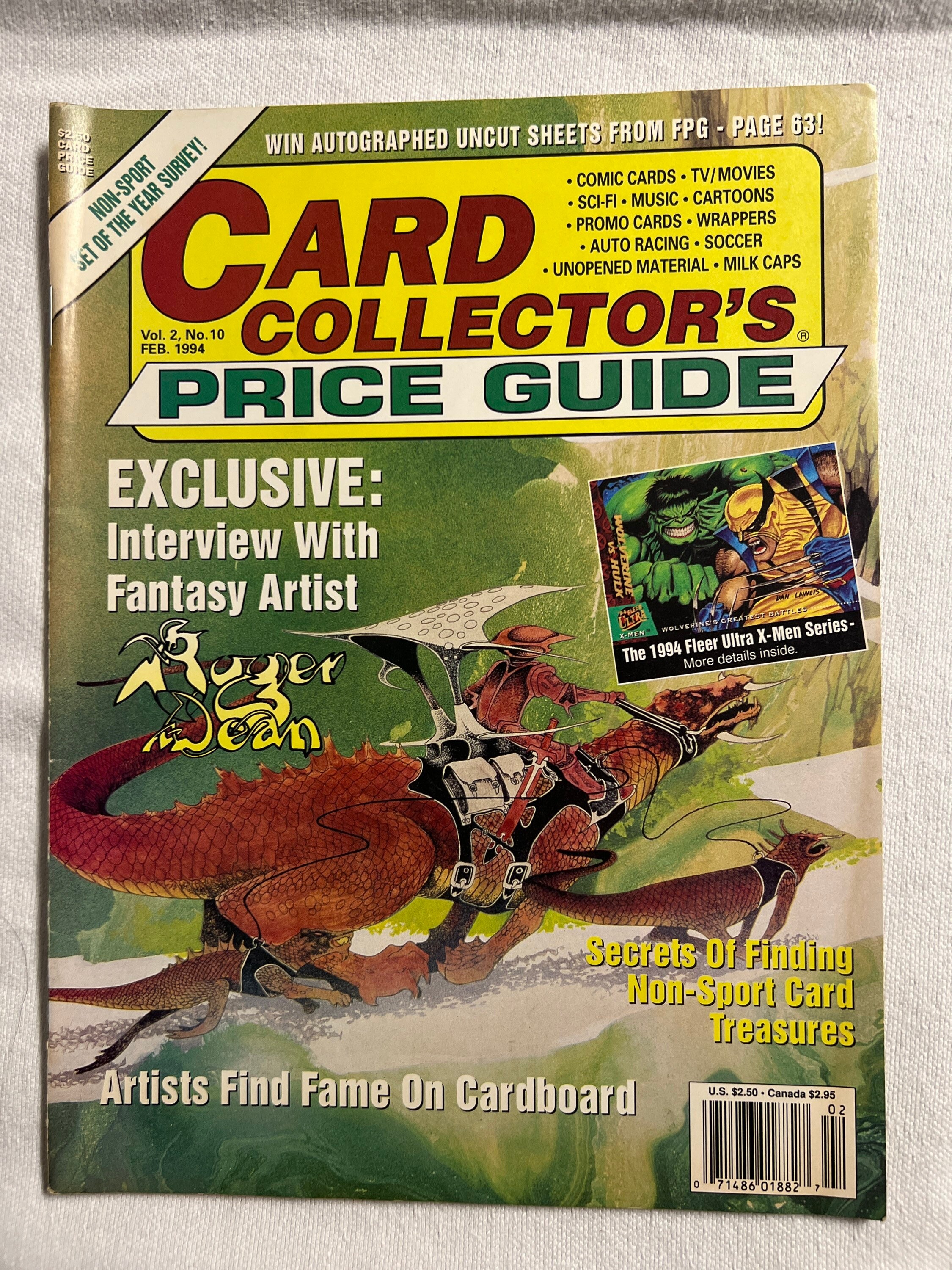 Card Collectors Price Guide Magazine Etsy