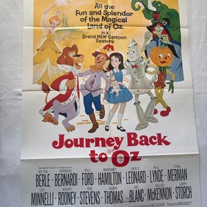 Original Journey back to Oz movie poster
