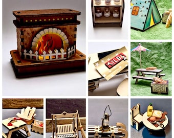 TIESOME 1/12 Miniatur Schachbrett Schachspiel Holz  Produktbild-Vorschau 7