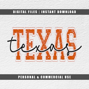 Texas Distressed Collegiate Cricut Cut File Svg Instant Download