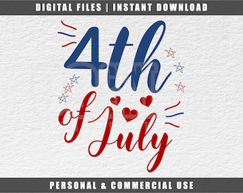 4th of July SVG: Independence Day Design (Digital Download)