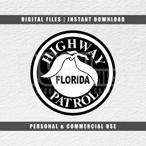 Florida Autobahn Patrouille, FL State Polizei SVG, Patrouille Aufnäher SVG, Polizei Abzeichen svg, Cricut svg, Png, Pdf, Jpg, Instant Download