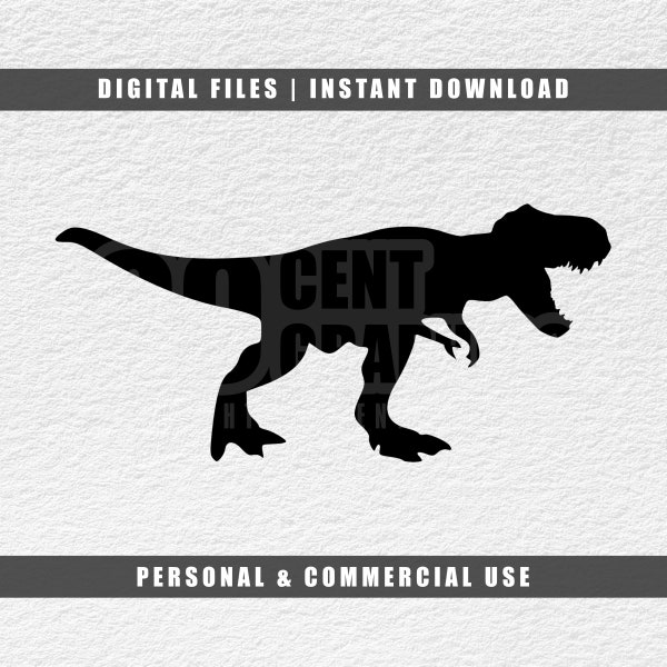 T-rex Svg, Tyrannosaurus Rex Svg, Dinosaur Svg, Cricut Svg, Cut File Svg, Png, Pdf, Jpg, Instant Download