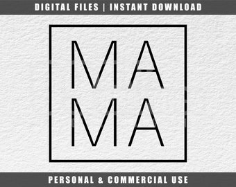 Mama Svg: Mom Life, Mothers Day Cricut Cut File (Digital Download)