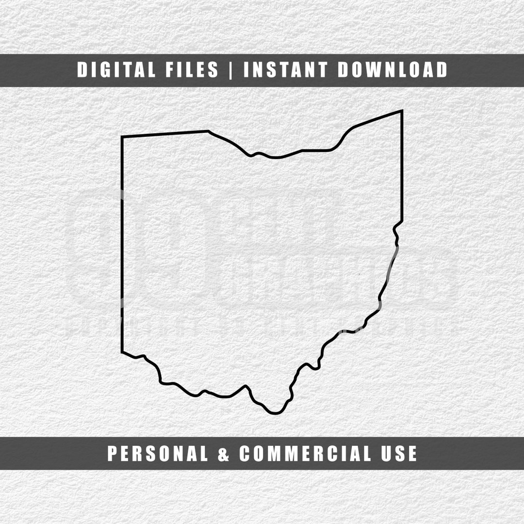 Ohio Svg, United States Svg, State Outline Svg, Cricut Svg, Engraving