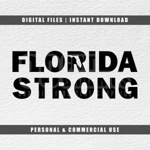 Florida Strong, Florida State SVG, State Silhouette, Cricut, Gravur Datei, schneiden Datei, Instant Download