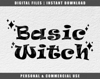 Basic Witch Svg, Halloween Svg, Cricut Svg, Engraving File Svg, Cut File Svg, Instant Download