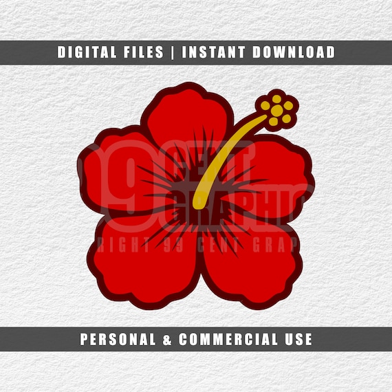 Flor De Maga Svg Thespesia Grandiflora Puerto Rico SVG Etsy