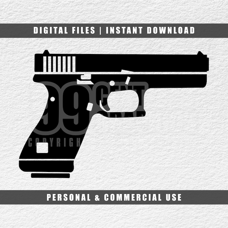Gun Inlay Svg Gun Svg, Gun Silhouette Svg, Gun Clipart Svg, Cricut Svg, Engraving ...