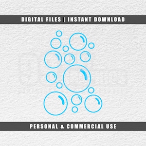 Burbuja Svg, Burbujas de Jabón Svg, Baño SVG, Png, Pdf, Jpg, Descarga Instantánea
