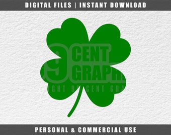 Clover Svg, 4 Leaf Clover, St. Patrick's Day, Cricut Svg, Instant Download