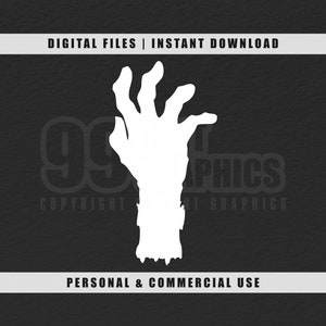 Zombie mano svg, mano svg, Halloween svg, cricut svg, archivo de grabado svg, archivo de corte svg, descarga instantánea