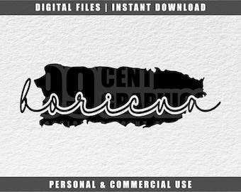 Puerto Rico Boricua SVG Cut File (Digital Download)