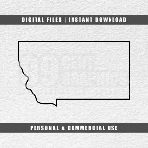 Montana Svg, United States Svg, State Outline Svg, Cricut Svg, Engraving File Svg, Cut File Svg, Instant Download