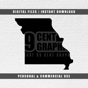 Missouri Svg, United States Svg, State Silhouette Svg, Cricut Svg, Engraving File Svg, Cut File Svg, Instant Download