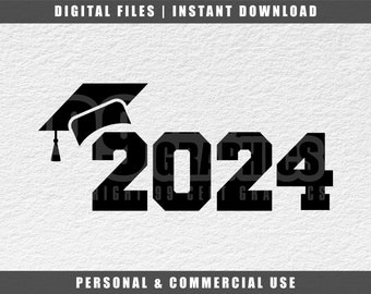Senior 2024 Graduation SVG Cut File (Digital Download)