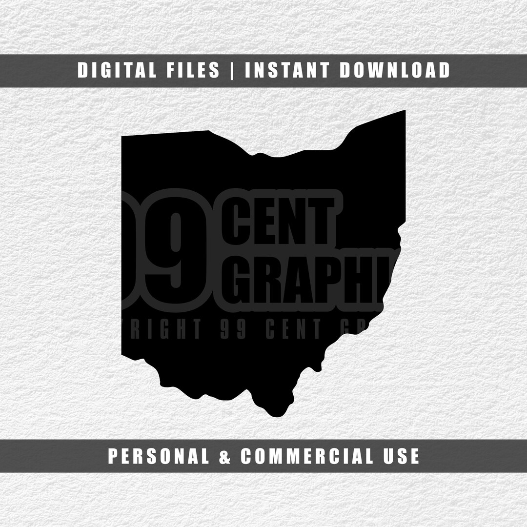 Ohio Svg, United States Svg, State Silhouette Svg, Cricut Svg ...