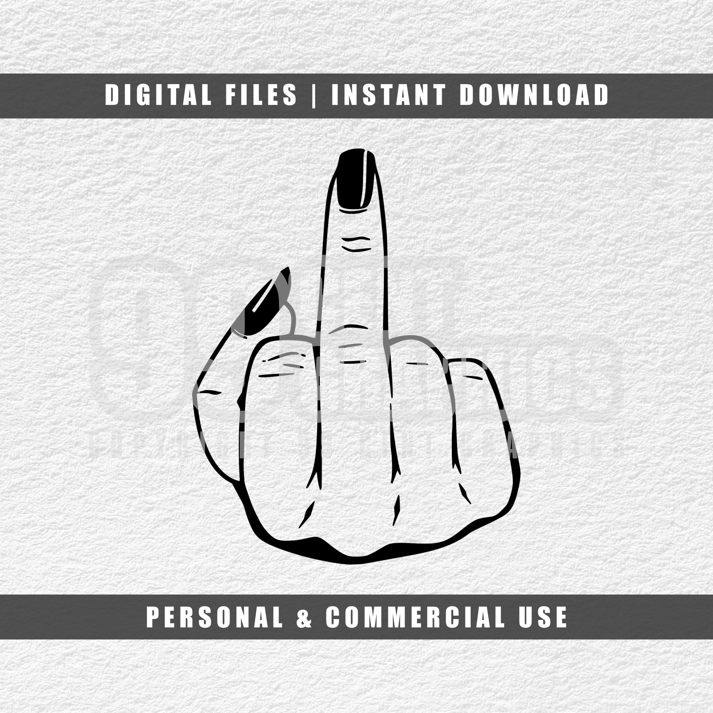 Mittelfinger Svg, Fuck You Svg, Girl Power Svg, Middle Finger Svg