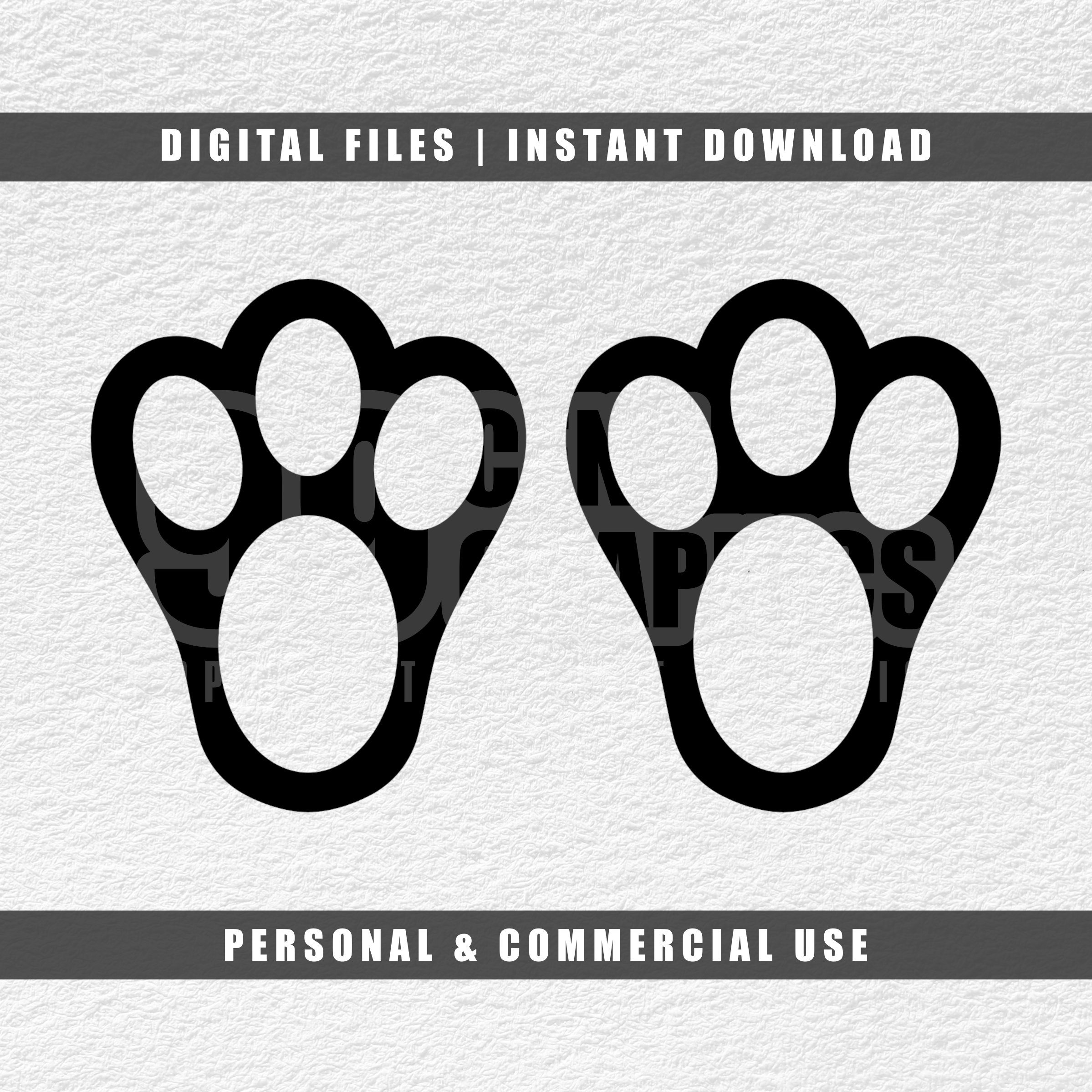 Bunny Feet Svg, Bunny Prints Svg, Cricut Svg, Cut File Svg, Png, Pdf ...