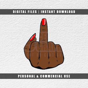 Mittelfinger-Svg, Cricut SVG, geschichtete SVG, PNG, PDF, JPG, Sofortiger Download