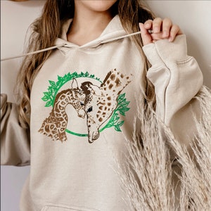 Giraffe Sweatshirt Animal Lover Hoodie Funny Sarcastic Hoodie