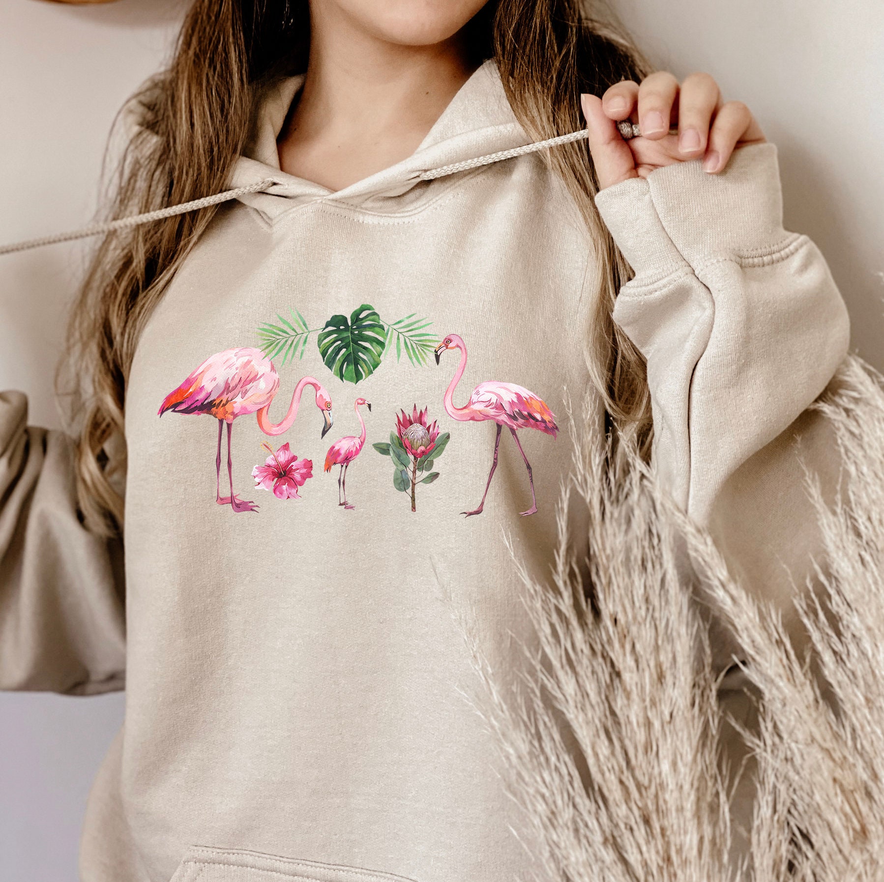 Flamingo Hoodie - Etsy