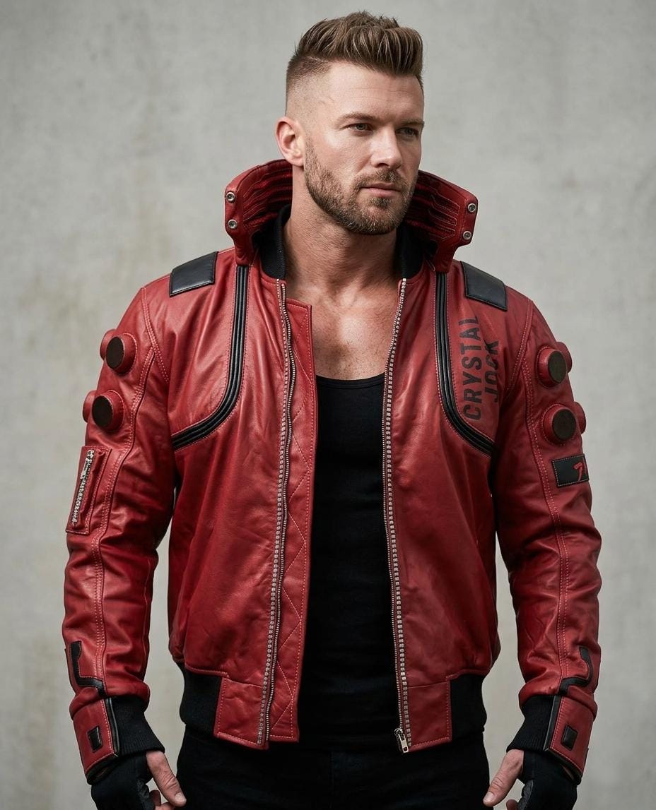 Akira Kaneda Style Leather Jacket | Cybernetic Sci‑fi Inspired