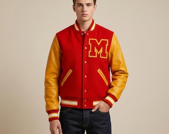 MJ Thriller Letterman Michael Jackson Varsity Bomber Jacket Halloween Party Jacket Gift For Him