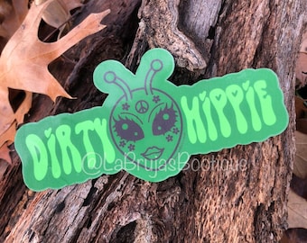 Dirty Hippie *vinyl sticker* - & water-resistant