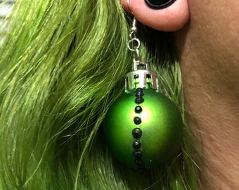 Strass Ornament Ohrringe - handgemacht - Urlaub Ohrringe - Weihnachtsohrringe