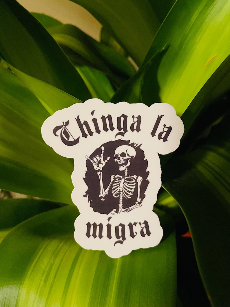 FUCK ICE sticker - Chinga La migra sticker - FUCK la migra sticker -*vinyl sticker* & water resistant image 2