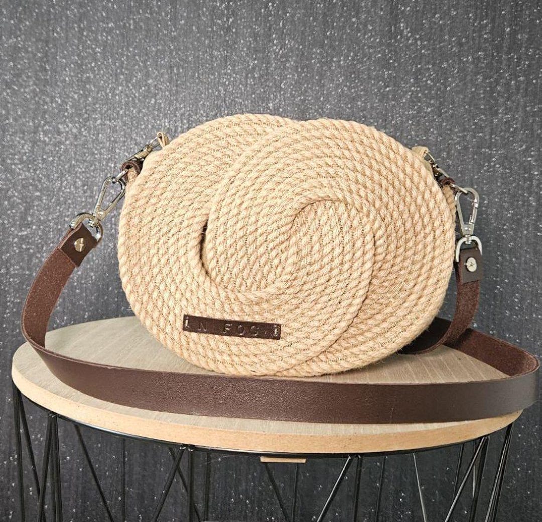 バッグ Synthetic Leather Rope Handle Bag Amazon.com: MRMIMI Rubber Tote Handbag with Rope Handles and