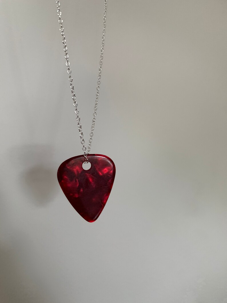 Stranger Things, Eddie Munson Silver Plated Guitar Pick Necklace. Etsy