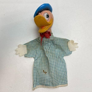 Vintage 1960s Walt Disney Productions Vintage Donald Duck Hand Puppet