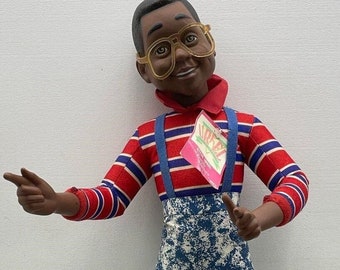 Vintage 1991 Nanco Steve Urkel Puppe von Family Matters TV-Show - 20,5 "Hoch