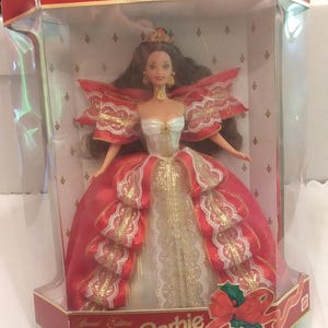 A Christmas 10th Anniversary 1997 Happy Holidays Barbie Doll Special Edition