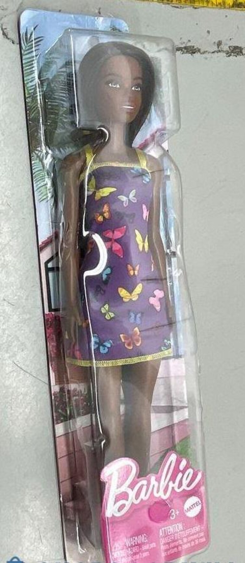 Mattel Barbie Fantasy Hair Doll + Butterfly Dress Doll - New, Sealed image 2