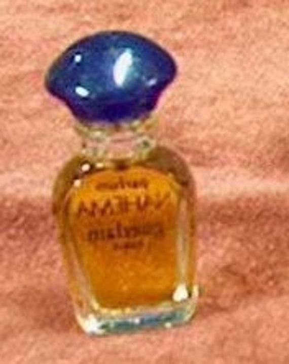 4 vintage glass perfume bottles - beautiful cobal… - image 2